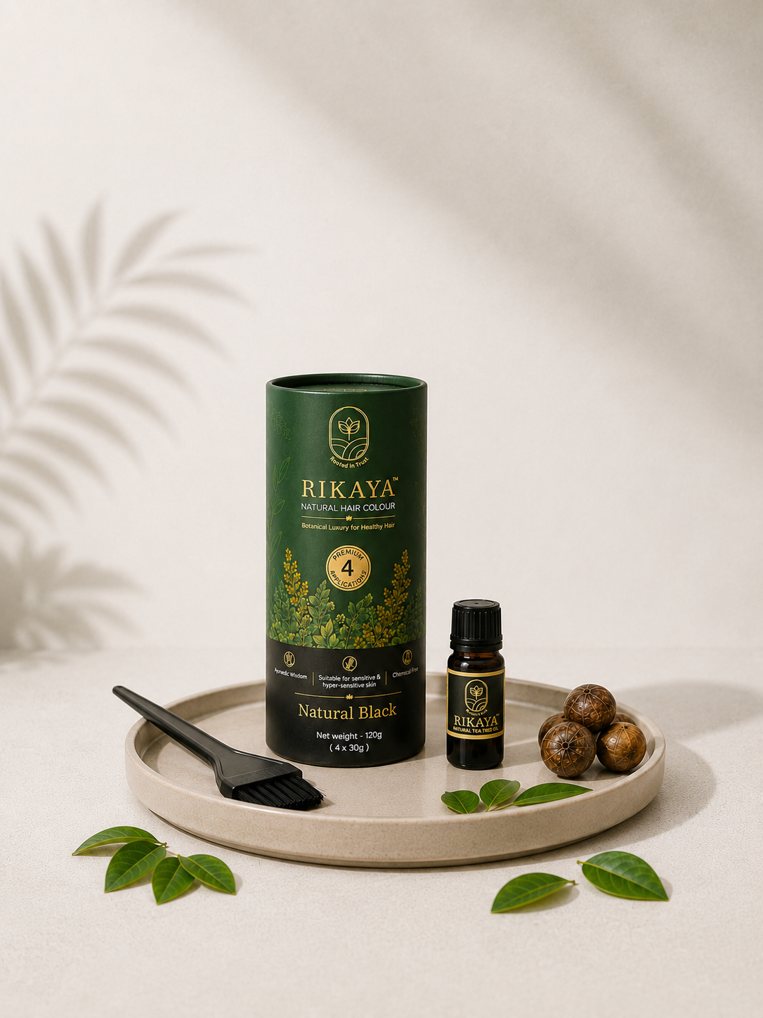 Natural Hair Colour Kit - Natural Black